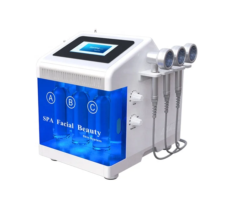 Facial Skin Care Tools 7 in 1 hydra beauty facial cleaning bio photon therapy water dermabrasion device