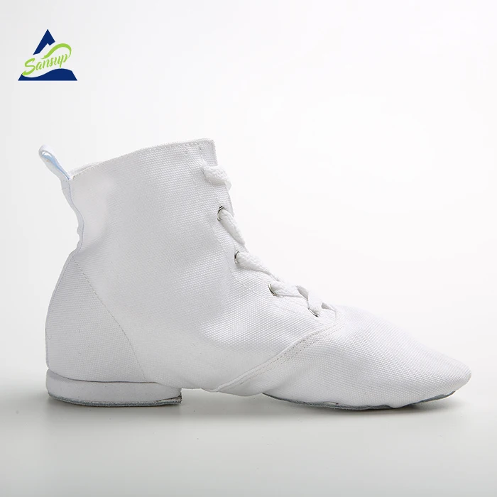 
2020 modern dance classical professional white canvas jazz shoes for girls women kids 