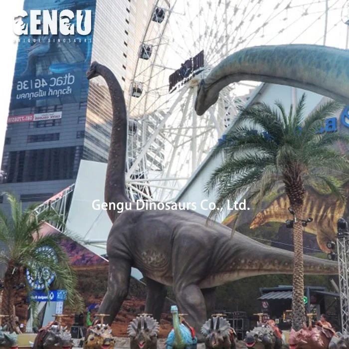 Фигурки в натуральную величину аниматронный динозавр игровая площадка