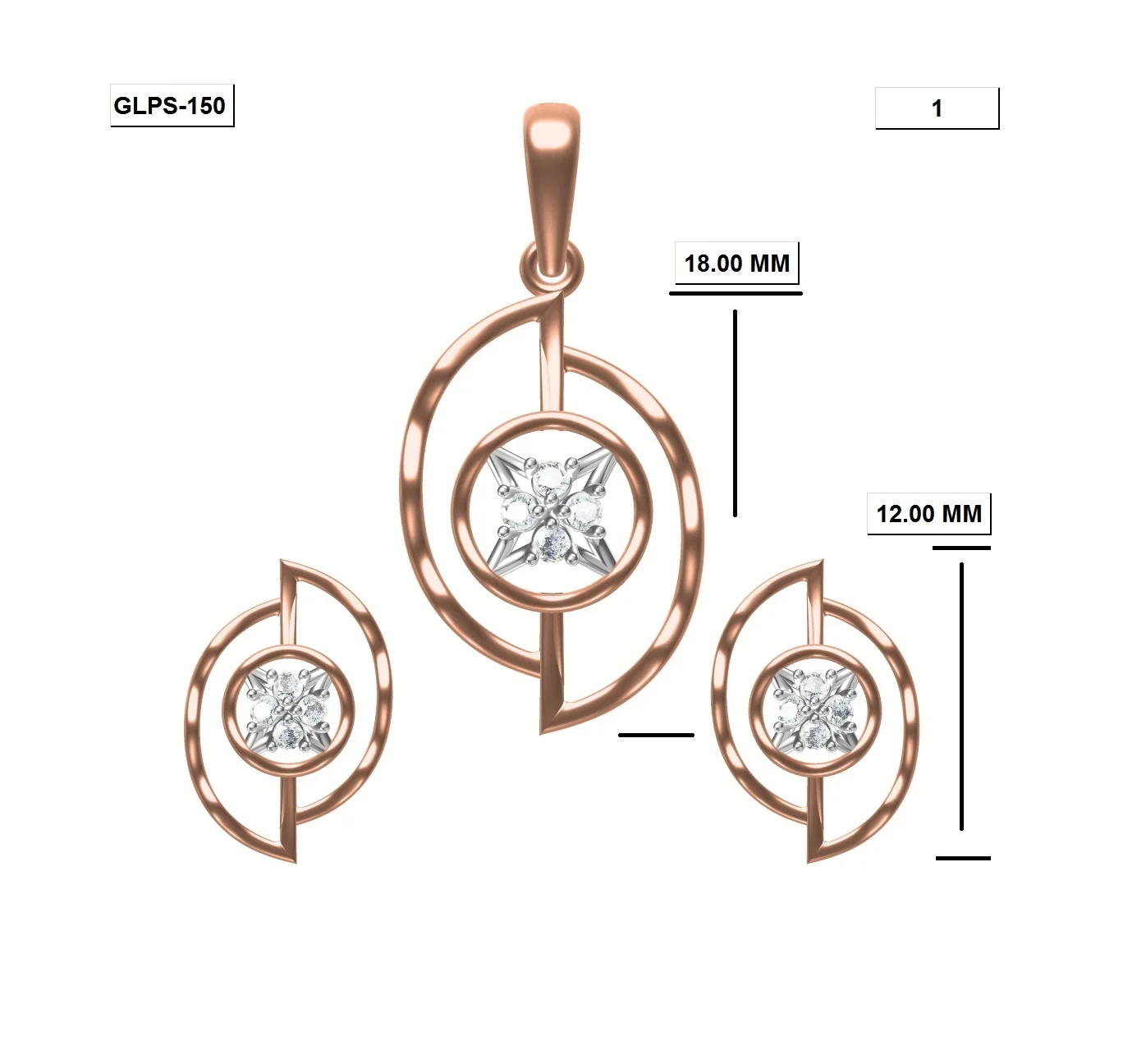 
Latest trend women jewelry set gold jewelry 18K including gold pendant set in 18k gold - Vietnam 