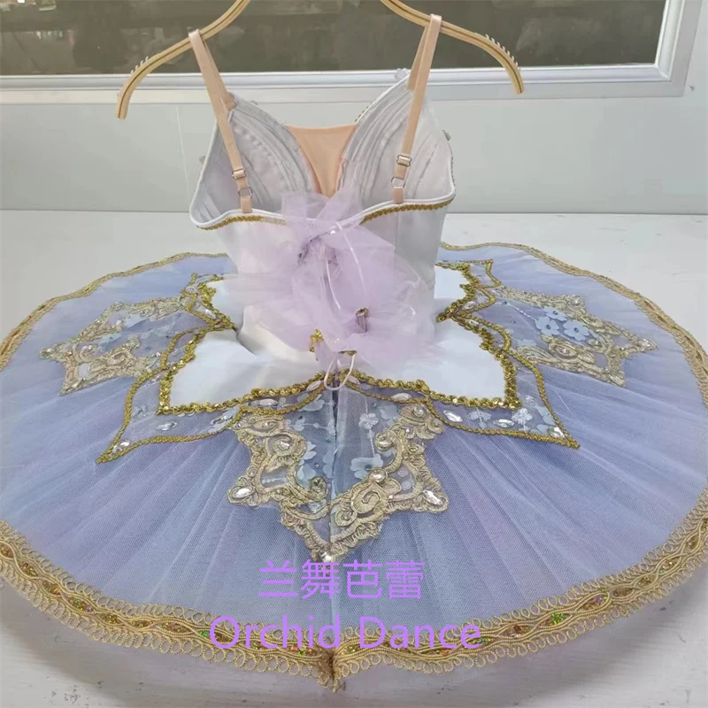 Fine Workmanship 12 Layers Competition Performance Wear Professional Adult Girls Women Light Lilac Ballet Tutu Dress