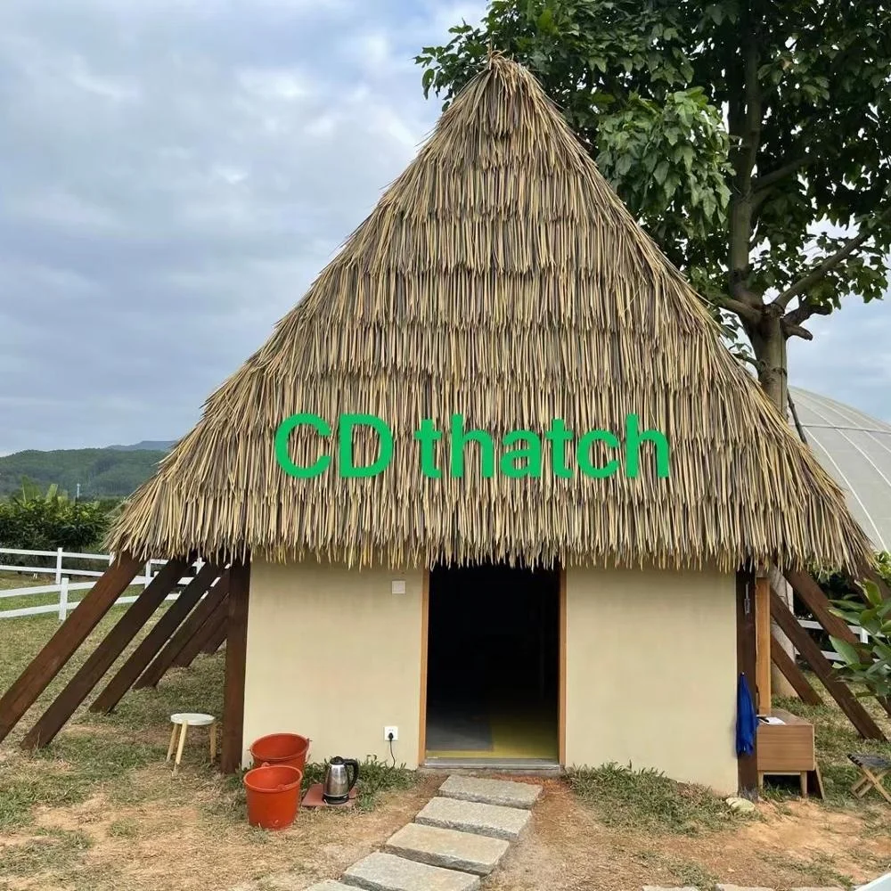 Fireproof Artificial Synthetic Lingshui Thatch Roof Model