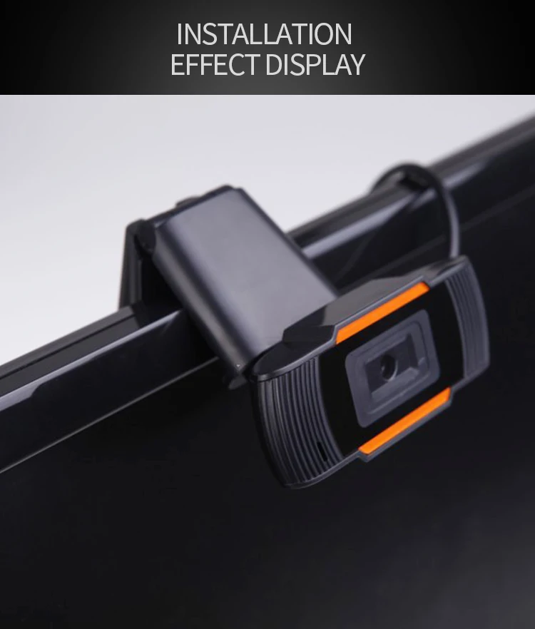 
Full HD Mini Webcam 1080P 30fps PC Camera Built-in Microphone USB 2.0 connection 