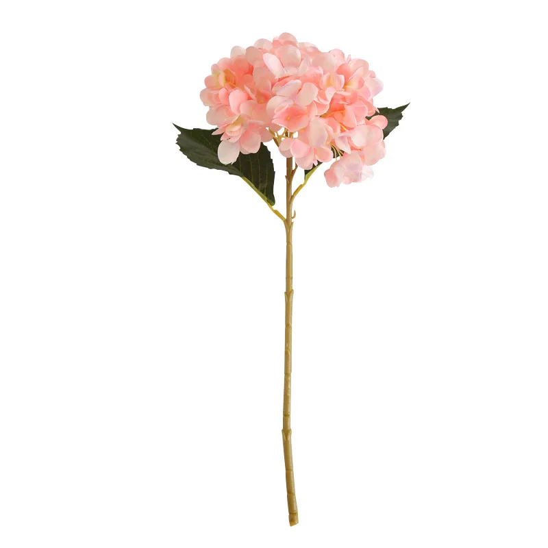 Hot sale artificial hydrangea flowers stem for home wedding decoration wholesale single stem hortensia Fleurs artificielles