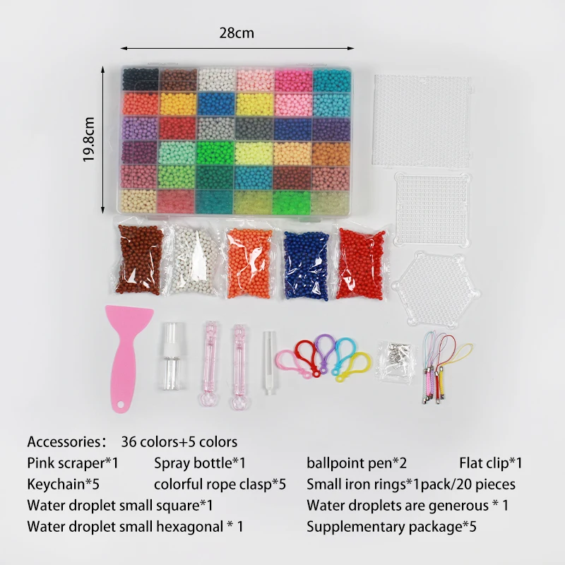 Fast shopping Children Polymer Material magic Water Sticky Bead with templates