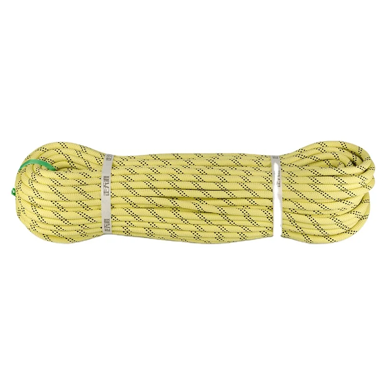 High Performance 10.5mm Aramid Sheath Static Rope Ideal for Rope Access Work Rigging 10.5mm Aramid Sheath Static Rope