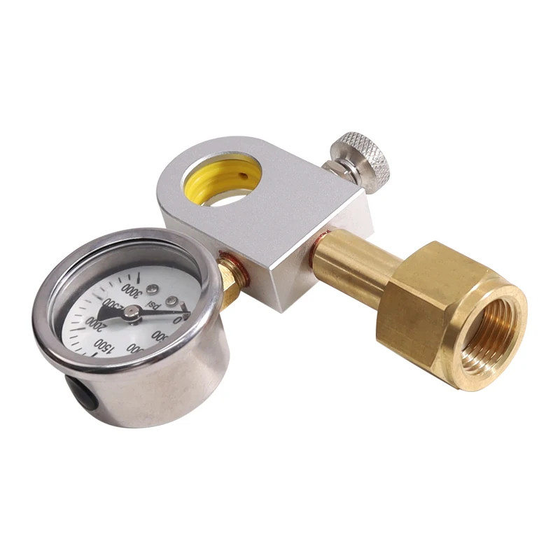 CO2 Adapter Carbonator Refill Station With 6000psi Gauge For Soda Sparkling Water Replacement Suit for New Model DUO Terra Art