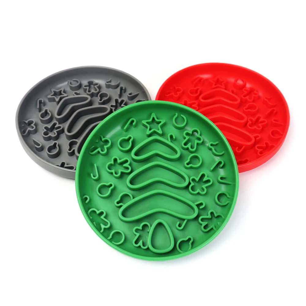 Custom Logo Portable Design Cat Dog Lick Mat Bowl Suction Pet Feeding Dog Slow Feeder Silicone Pet Food Bowl