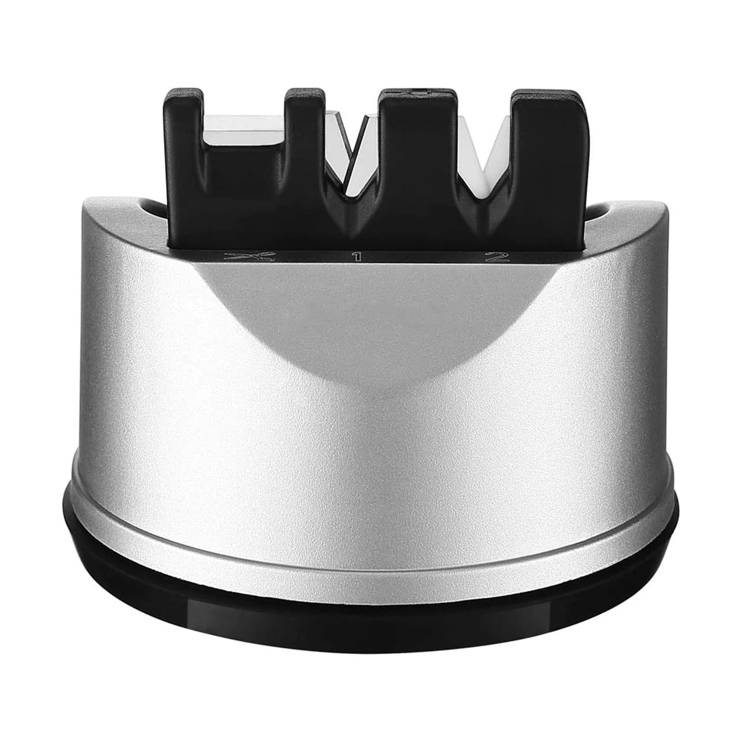 Pocket Kitchen Chef Knife Scissors Sharpener for Straight & Serrated Knives, 3-Stage Knife Sharpening Tool