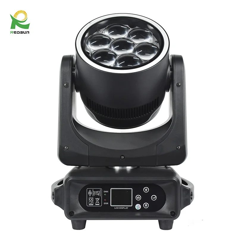 factory price High Brightness 7*40 watts  Mini moving head light  for stage and disco dj party Led Moving Head Light