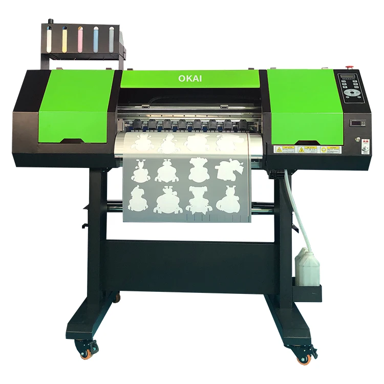 okai L1800 T-shirt printing machine dual head dtf shaking powder machine 60cm direct  dtf print machines dtg printer