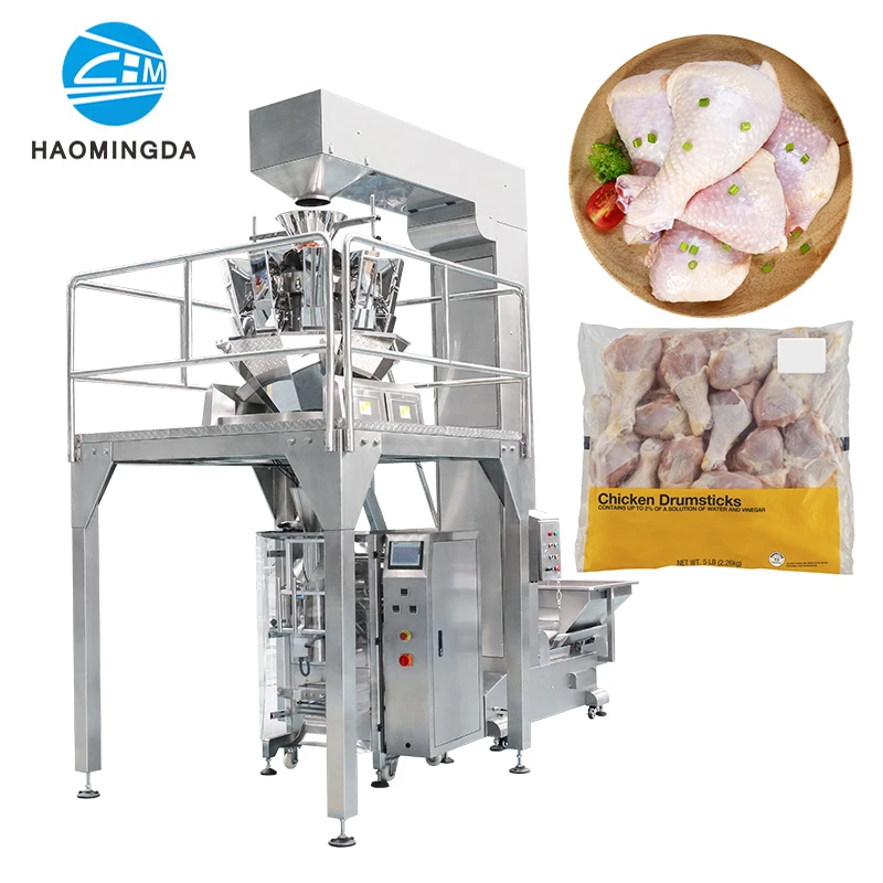 500g - 5kg Frozen Food Meatballs Chicken Nuggets Granule Packaging Full Automatic Packing machine Machinery