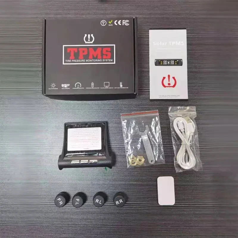 Universal Digital Car External Internal Tire Pressure Monitoring System  Tire Gauge Tire Pressure Sensor TPMS