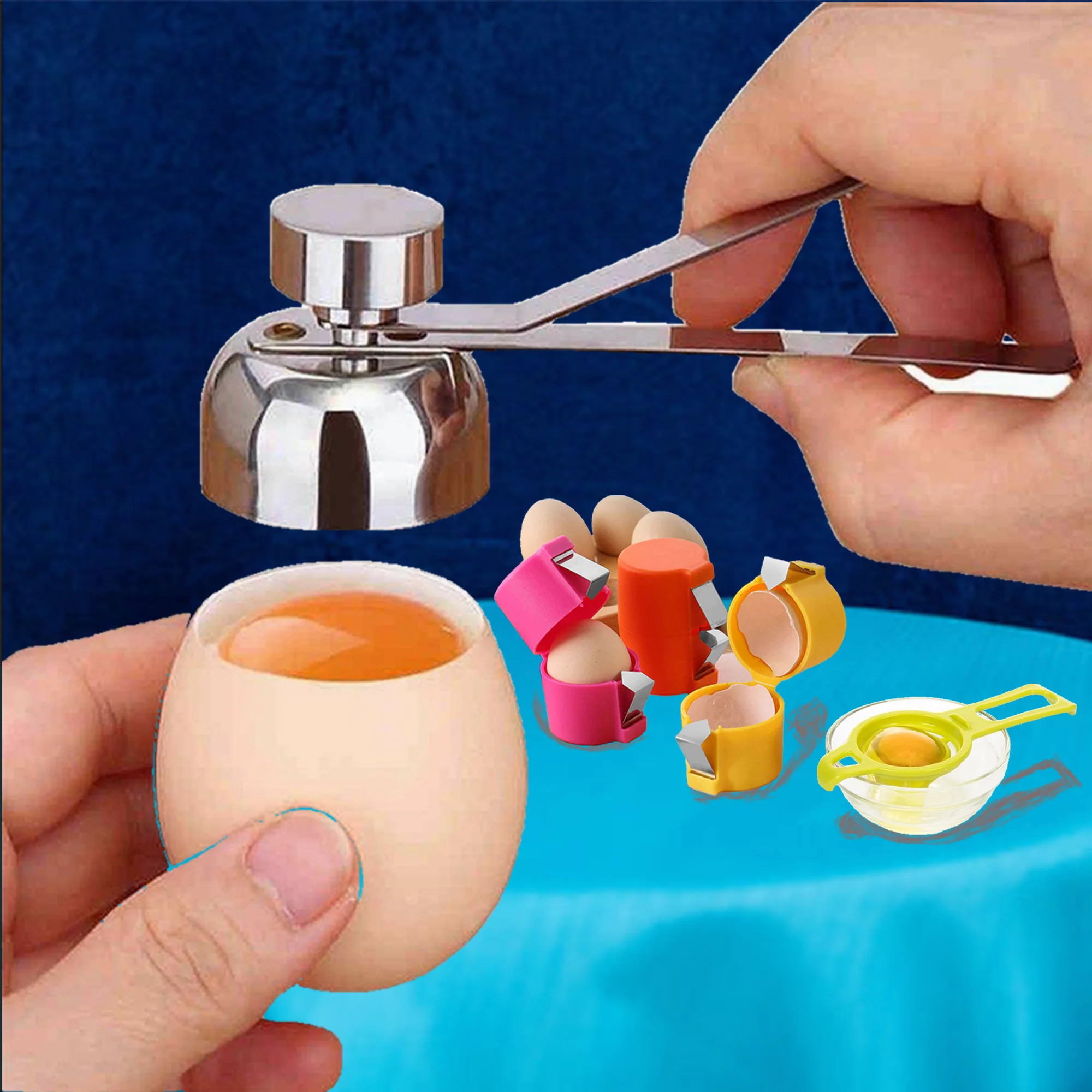 Manual Plastic Personal Home Kitchen Accessories Tools Gadget Baking Chicken Egg separator Yolk Cracker White Separator Basket