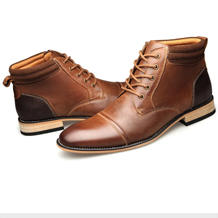 
Real big US size 12 13 customerized OEM designer dress genuine leather shoes men famous brands Chukka boot 
