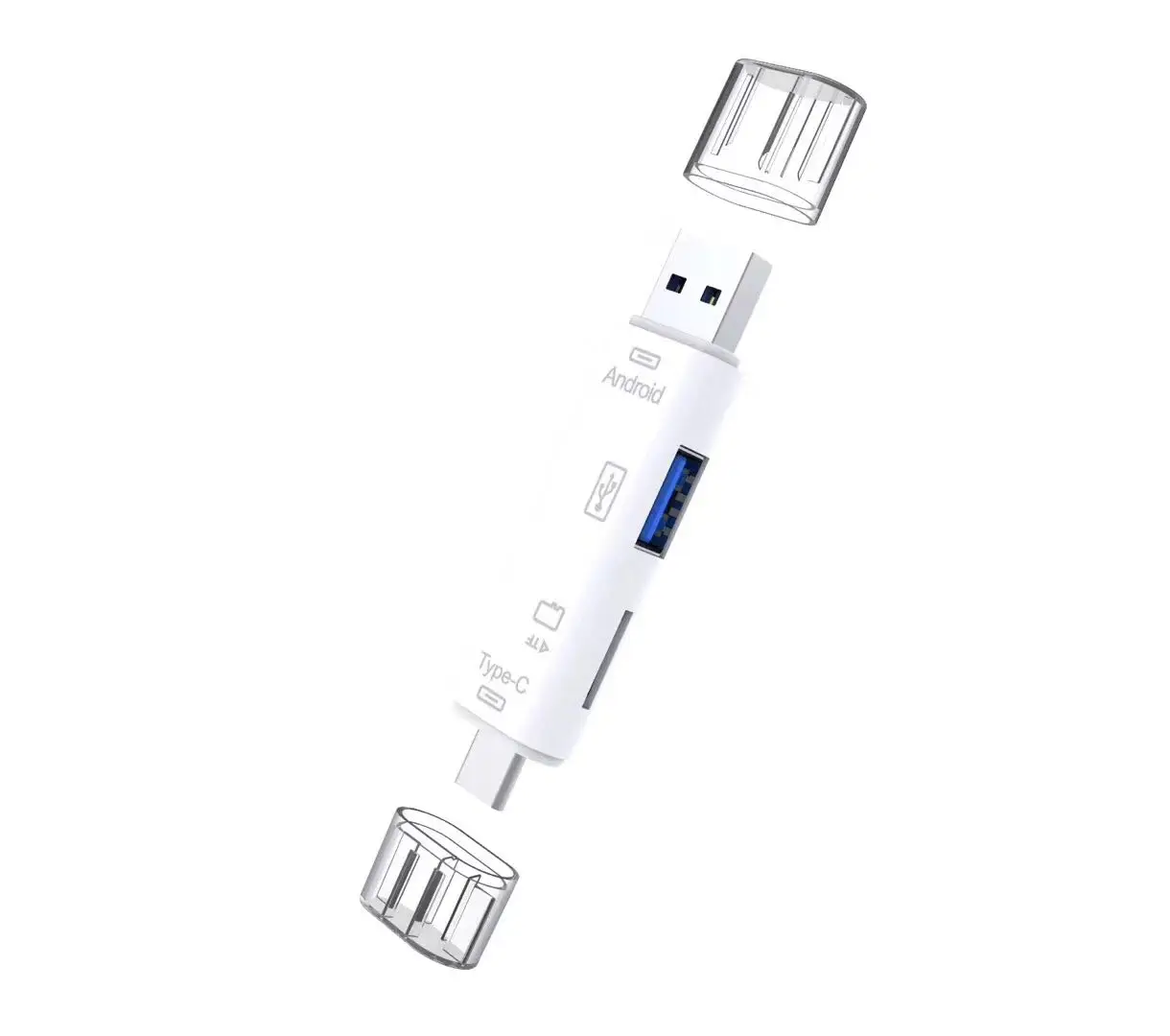 3 в 1 OTG Type-C кардридер USB 0 A Micro на 2 слота TF Type C для смартфона ПК