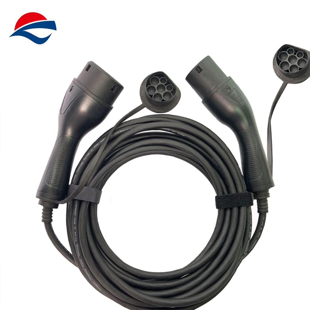 IEC 62196 Mode3 EV Fast Charger Type2 to Type2  EV Charging Cable Electric Car Cable
