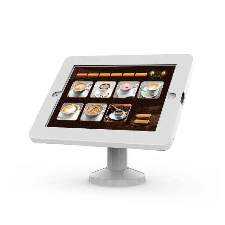 OEM & ODM Swivel pole stand tablet anti-Theft adjustable holder desktop tablet stand