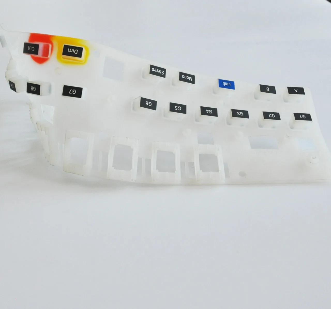 ODM Silicone Rubber Silicone Dipping Industrial Keypad Round Shape Membrane Switch Rubber Silicone Button