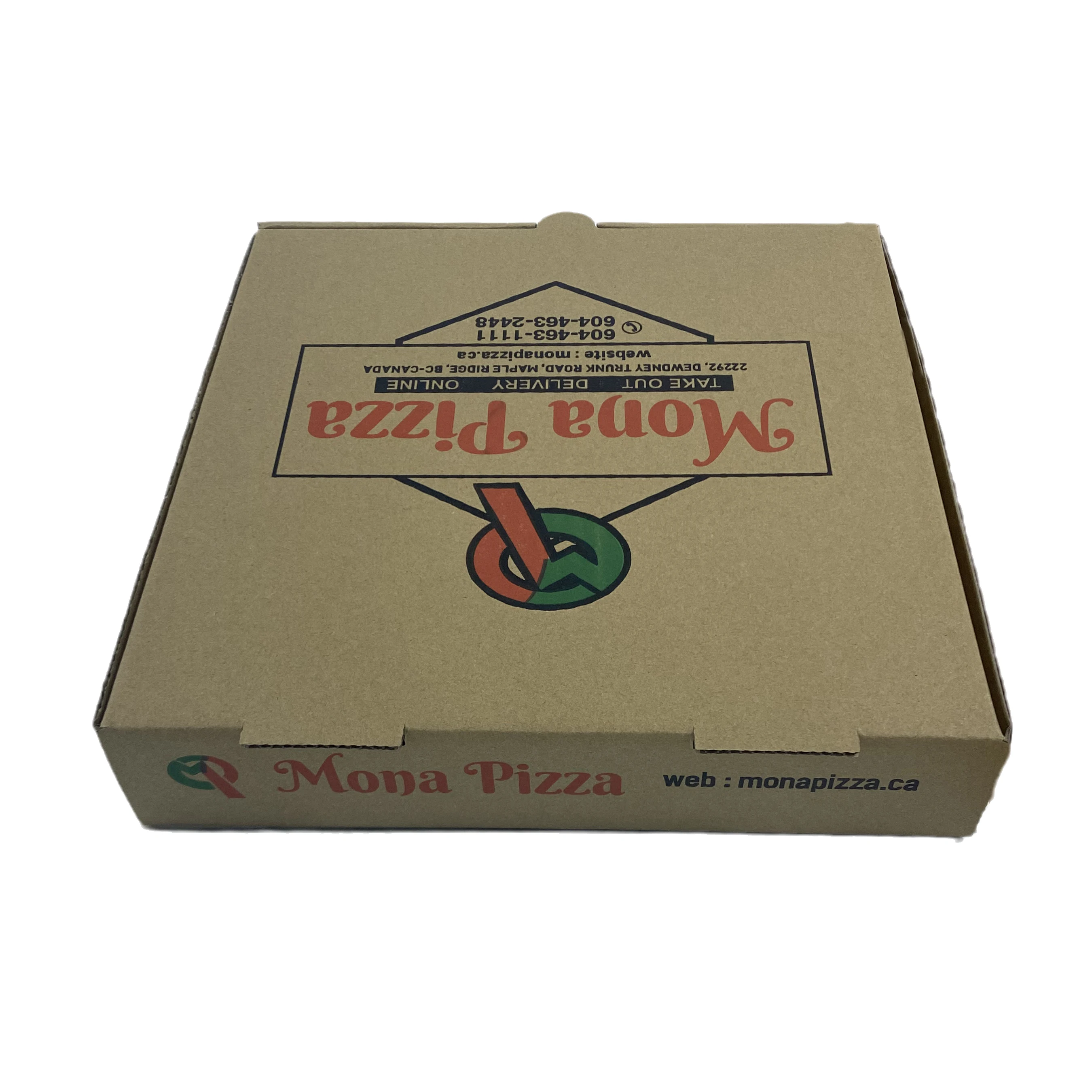 Pizza Vending Machine Custom Pizza Box With Logo Customized Corrugated White Card Kraft Box