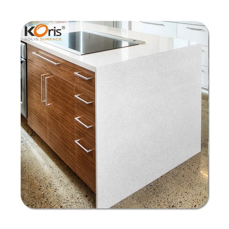 Koris modified acrylic solid surface chips colors kitchen worktops
