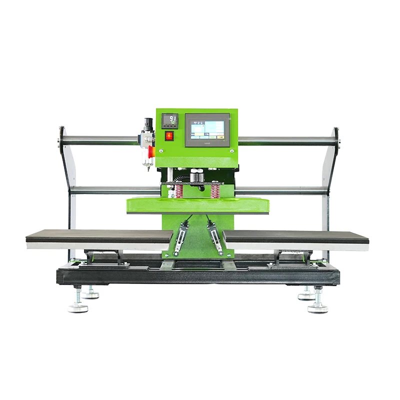 Efficient fully penumatic  38*38cm  heat press machine with double stations