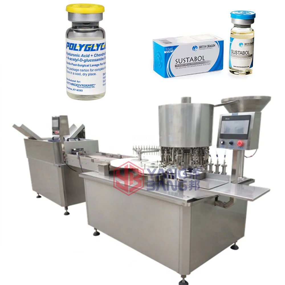 YB-K12A Automatic Oral Liquid Bottle Filling and Capping Machine 10ml 15ml Glass Vial Syrup Filling and Packing Machine