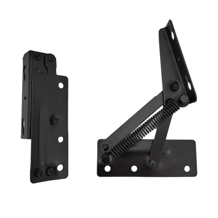Hot sale furniture sofa folding spring hinge 80 degree cabinet door flip support cabinet door hinge