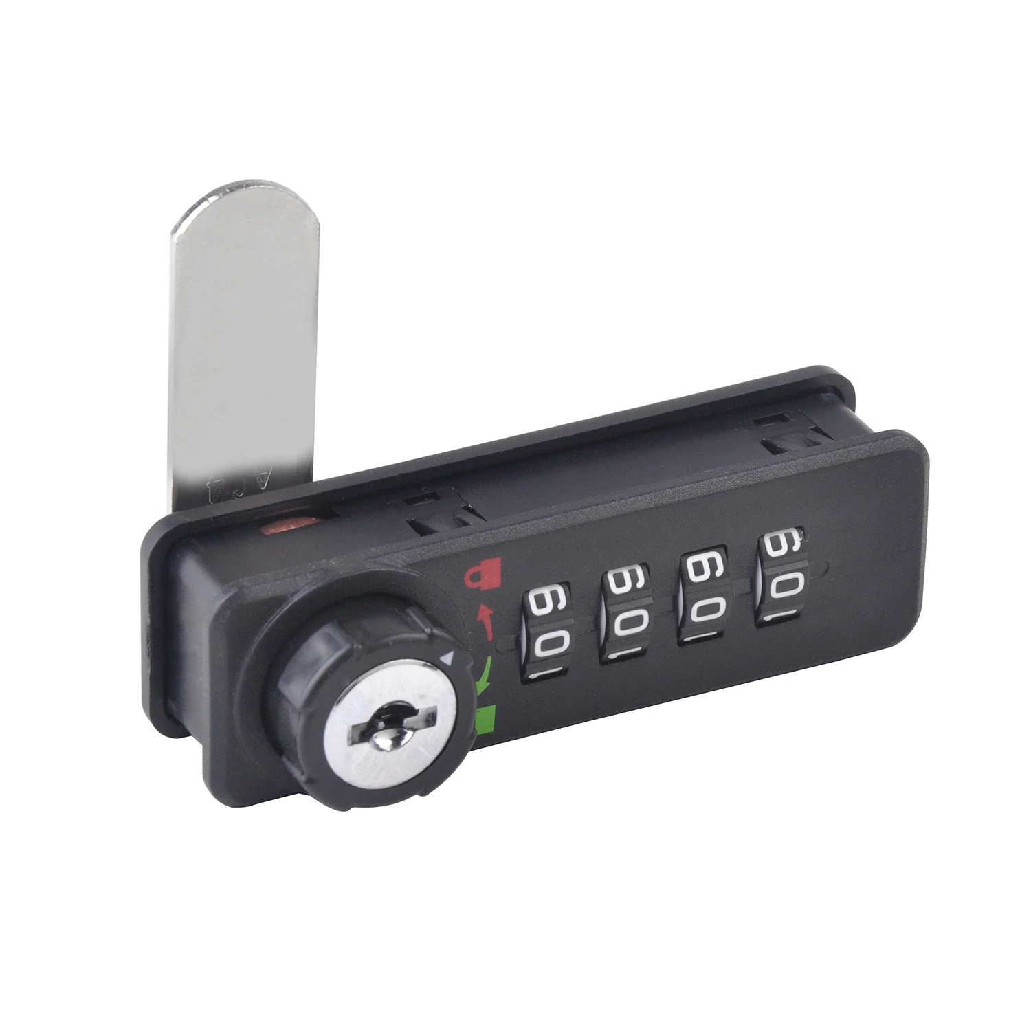 4-digital password combination cabinet security lock anti theft safety mechanical code lock with key