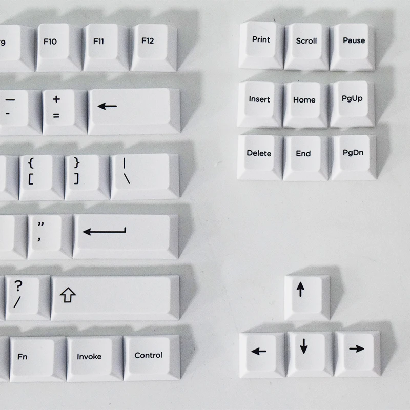 AFLION New Customizable Personalize Suit White Mini Keyboard Mechanical 61 64 68 71 72 82 84 87Keys Oem Profile Pbt
