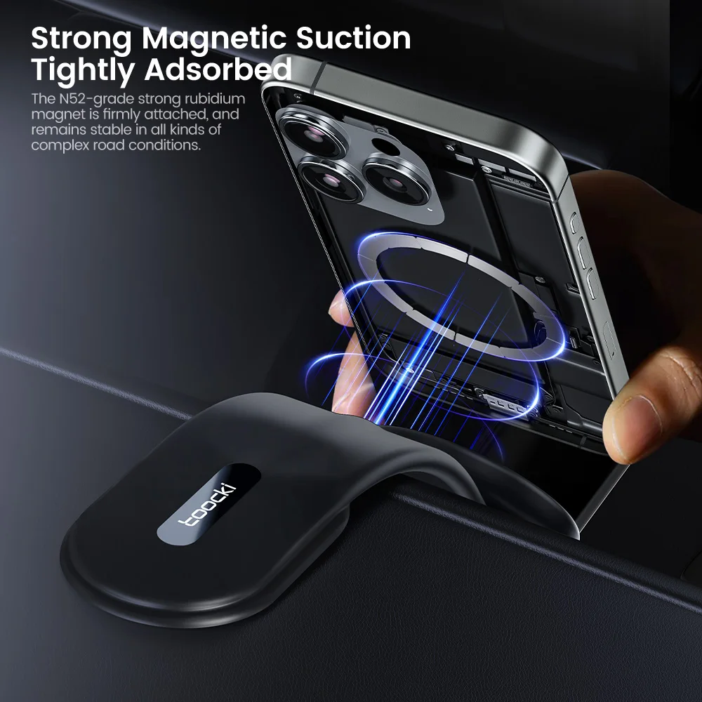 Toocki Wireless Car Charger 15W Fast Charging Car Phone Holder Mount Auto Clamping Cell Phone Stand