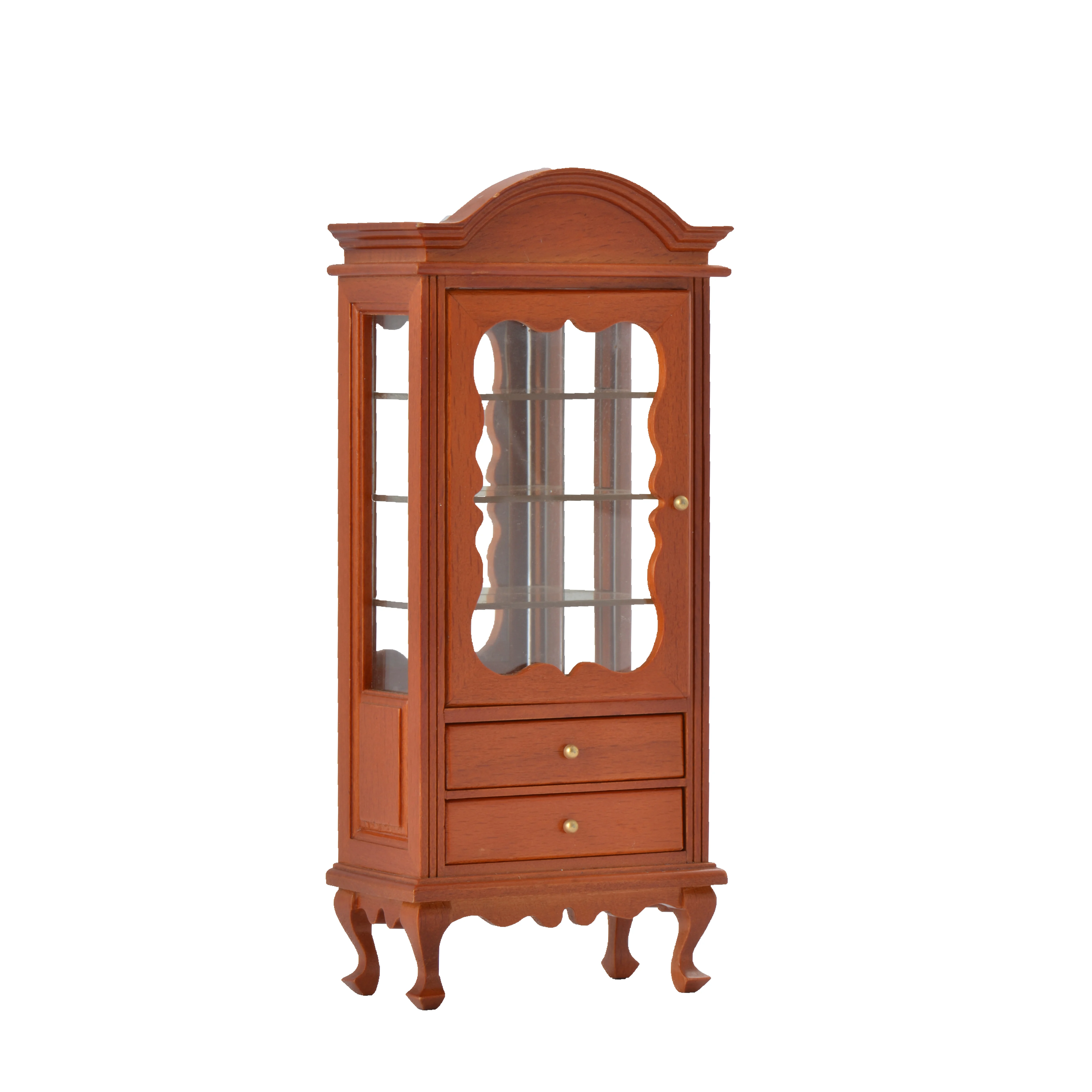 Wooden Dollhouse Miniature Furniture Dinning Living Room Display Table Sets Cabinet