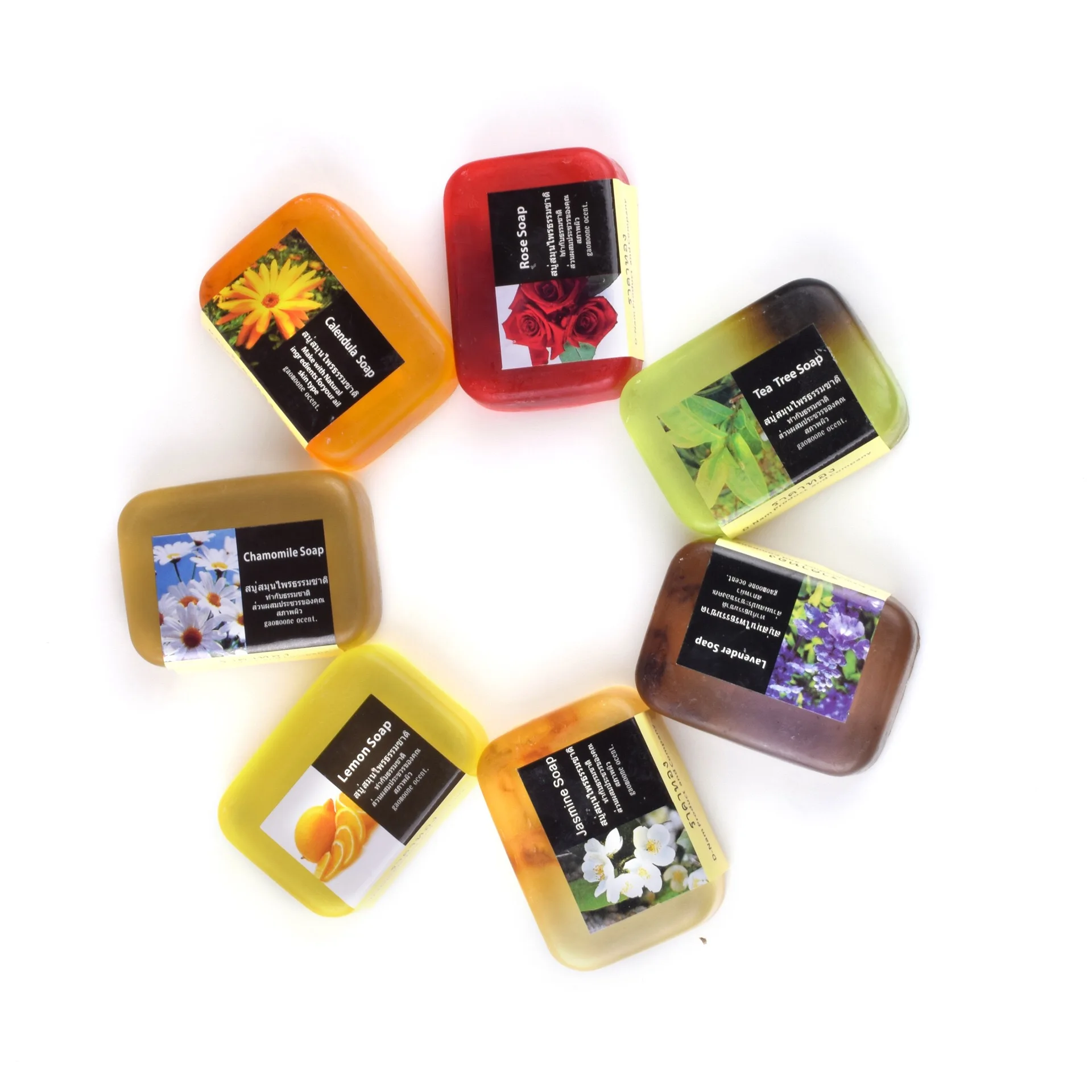 Hot selling beautiful natural handmade lemon skin whitening soap oil base