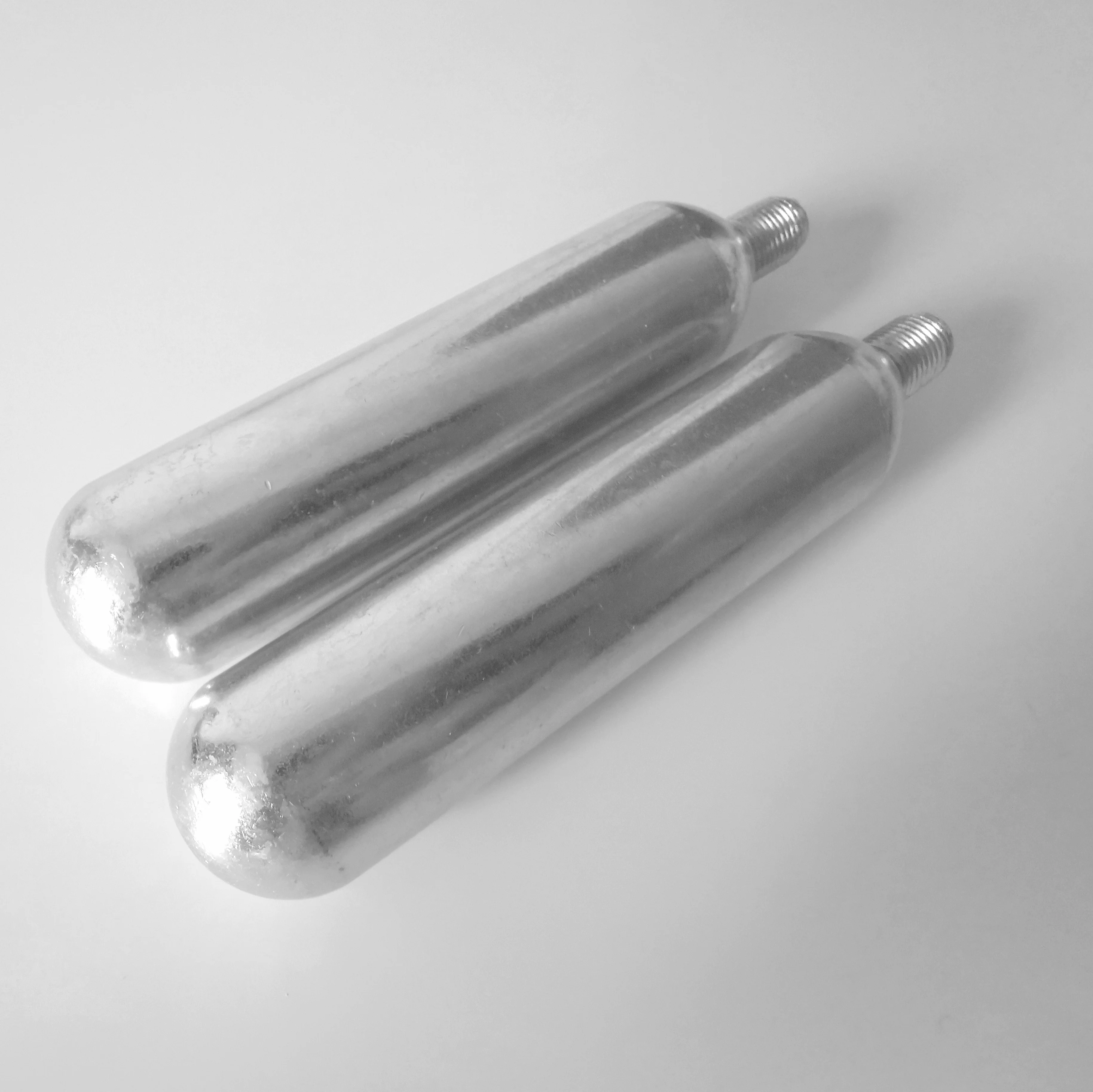 Высококачественный стальной 60CC 45G CO2 Картридж с 1/2-20UNF 5/8-18UNF для подушек безопасности верховой езды популярный как 12-граммовый картридж