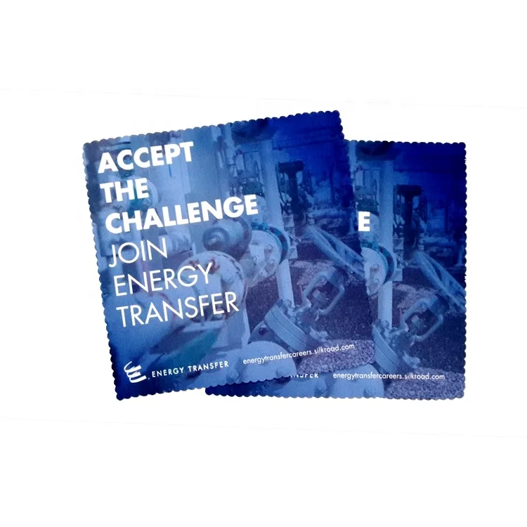 custom logo print microfiber optical lens glasses cleaning cloth