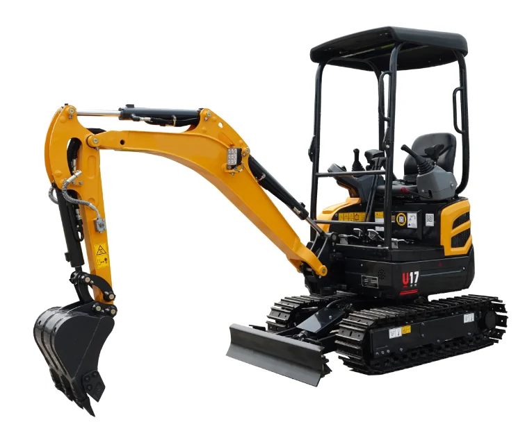 YUCHAI Brand New 1.7ton Mini Excavator U17 Small Digger with Kubota Engine and Attachmetns Hot Sale in America