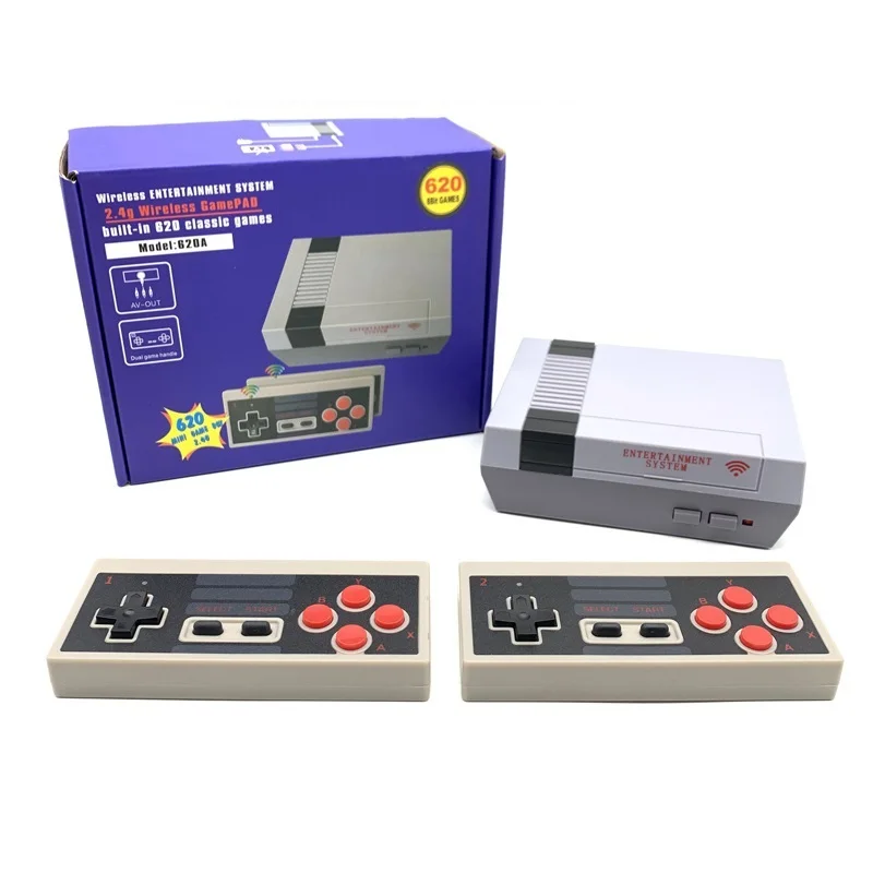 Video Games Console Retro Wireless Handheld 4 Keys with 620 Classic Games Controller for NES Handheld Mini Game Console Joypad