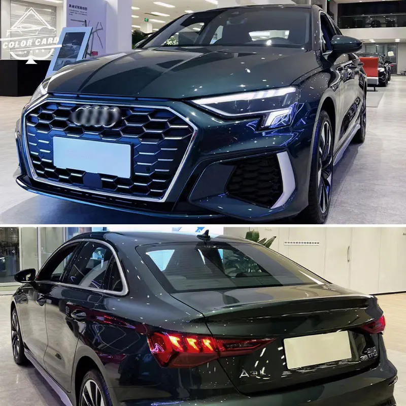 Super Glossy PET Gothland Green Vehicle Metallic Car Wrap Film Vinyl Wrap for Car Body
