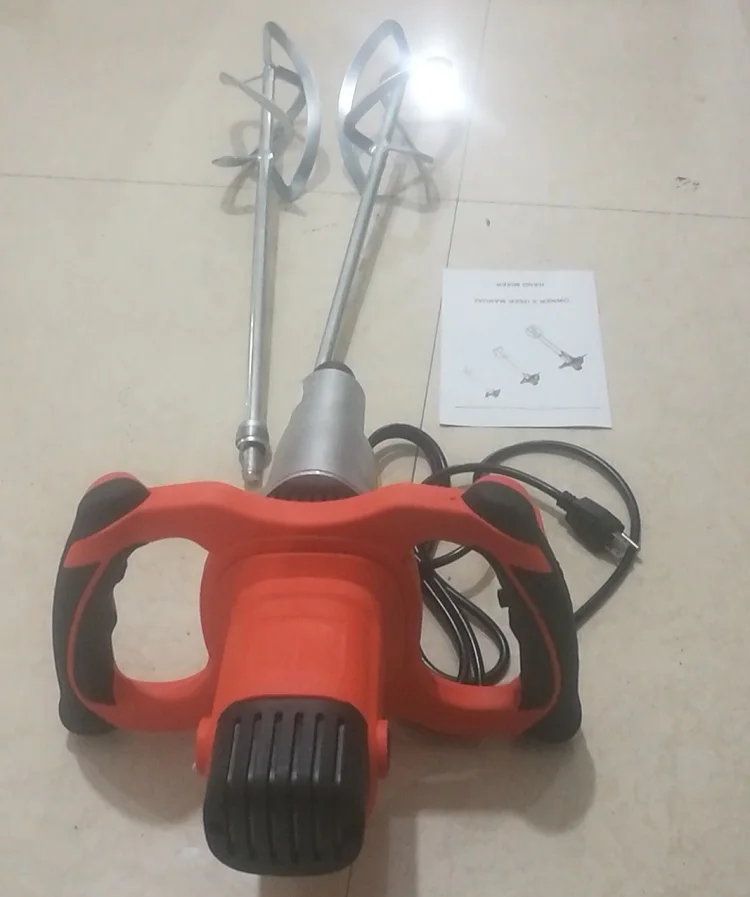 Electric Plaster Cement Adhesive Render Paint Drywall Mortar Mixer Tool