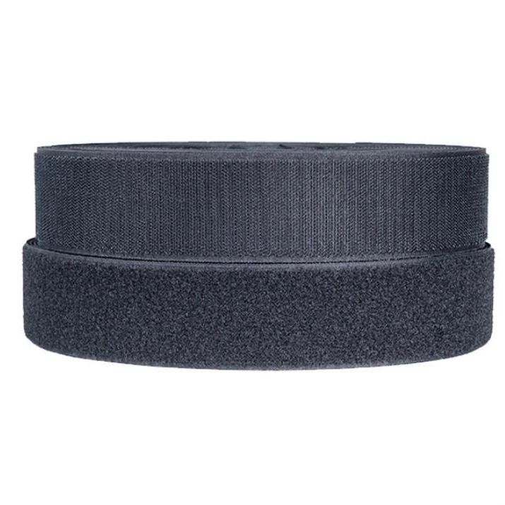 20MM 30% nylon 70% polyester black and white Heat Resistance Eco-friendly Sustainable Polyester Nylon Hook and Loop Tape