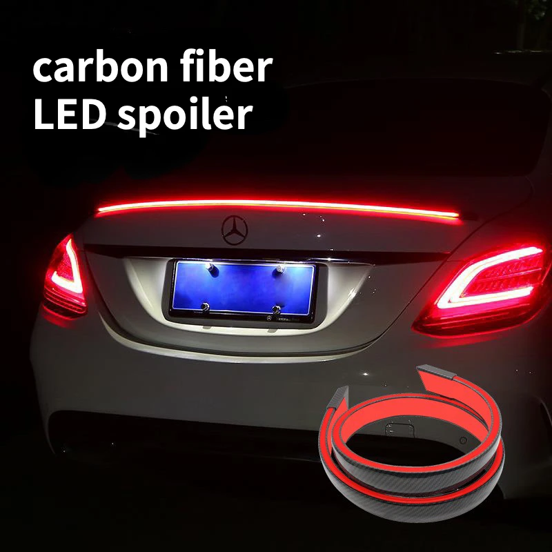 new style carton fiber car led strip brake lights