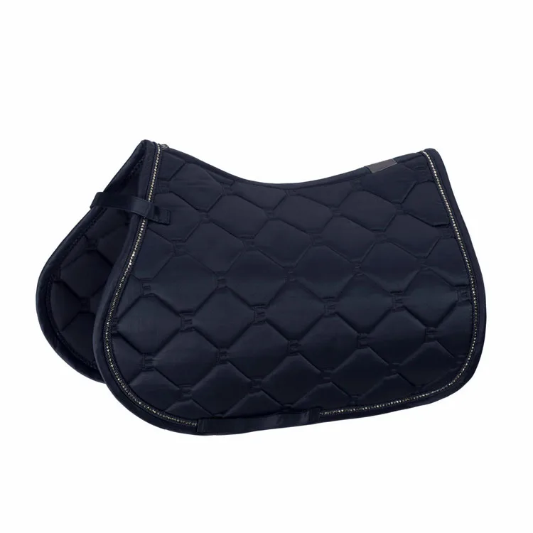 Customized Logo Equestrian Competition Skin Friendly Quilted Horse Saddle Pad For Horse Riding