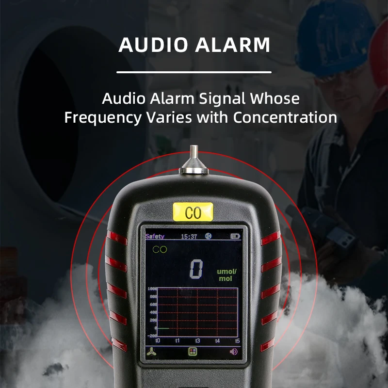 Cheap Price S311 digital radon detector single gas detector with rechargeable lithium battery