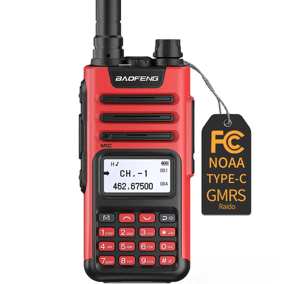 Новинка BAOFENG GM-15 Pro иди и болтай Walkie Talkie с большим радиусом Profesional GMRS Ham Радио прогноз погоды Suooprt Type-C зарядный