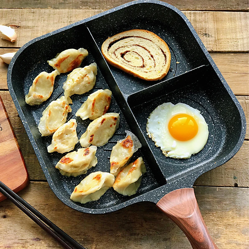 Сковорода сковородка 3 в 1 разделенная, не липкая, 28 квадратных форм