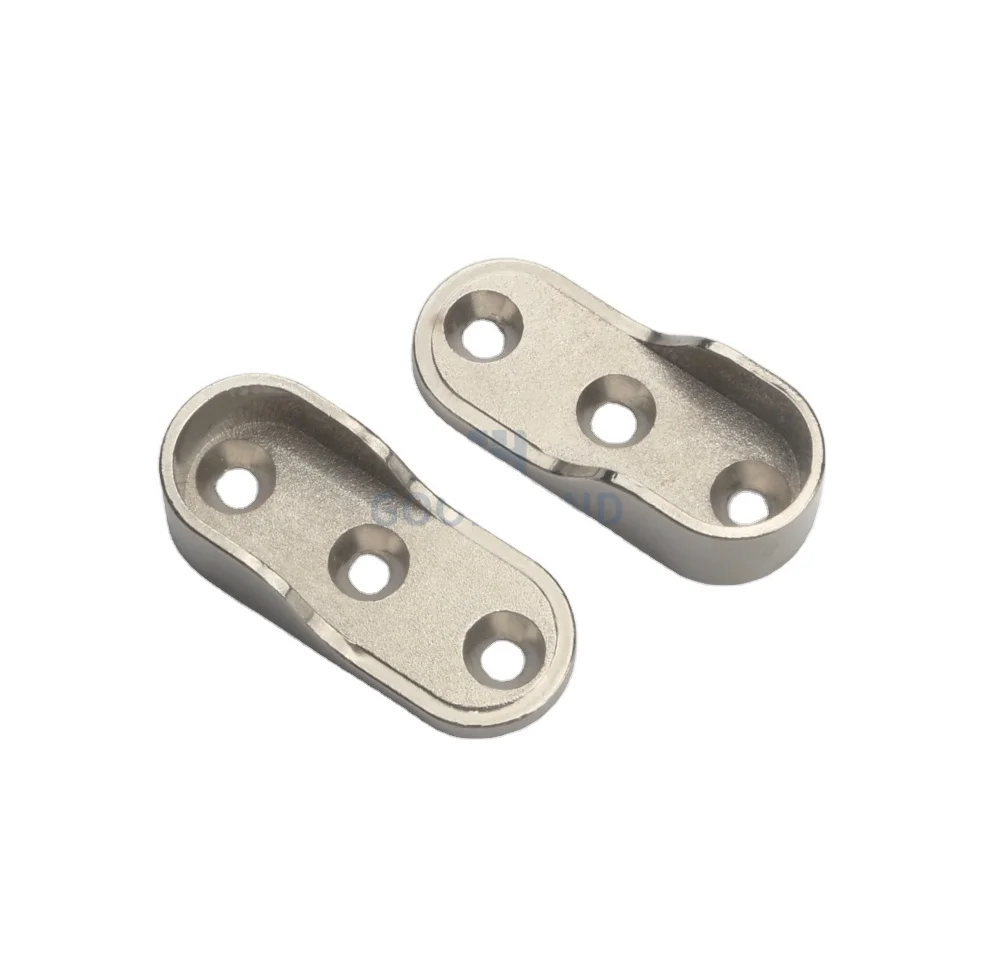 oval corner closet rod hanging rod bracket pipe oval tube bracket for wardrobe