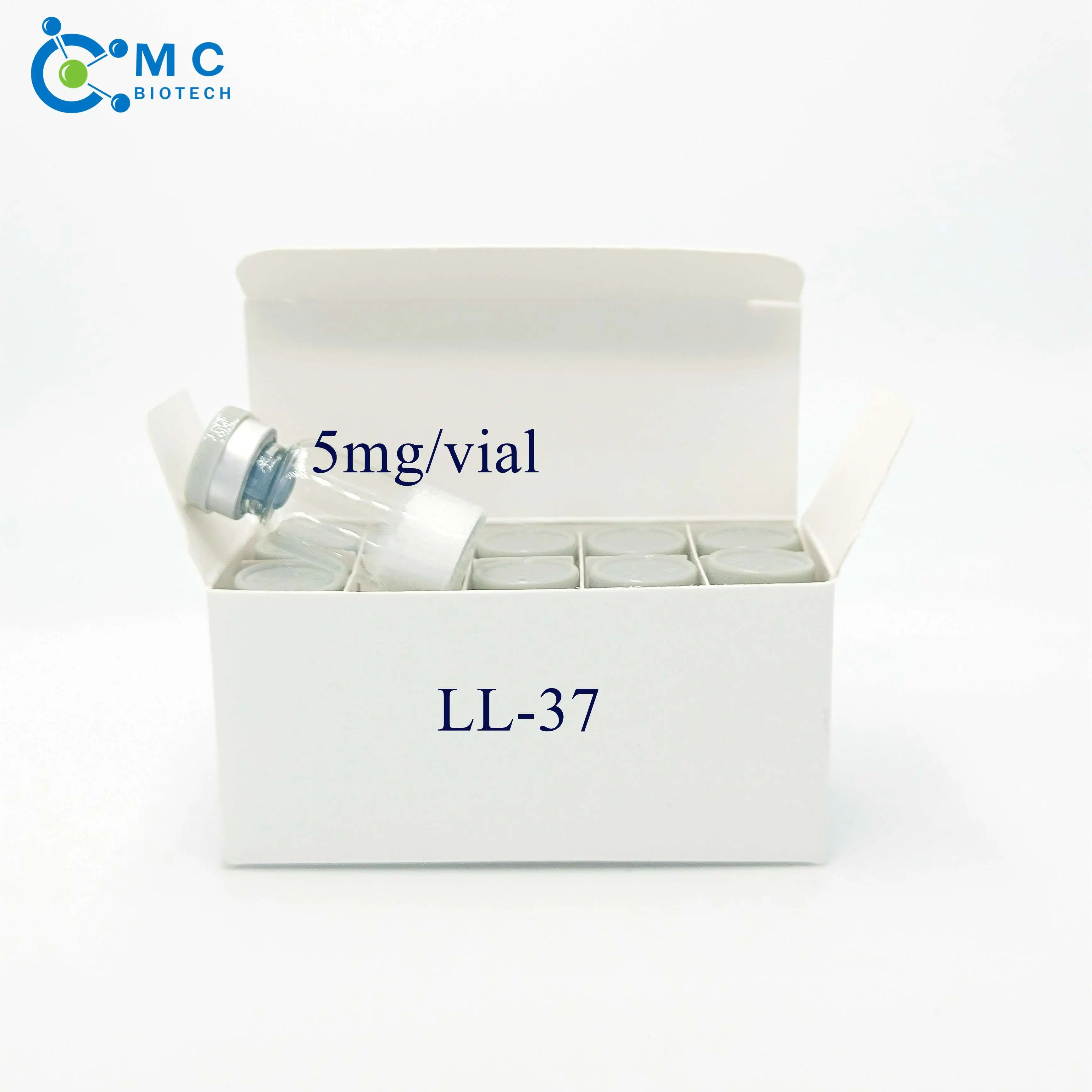 
CAS 154947-66-7 LL37 peptide powder with 5mg per vial 