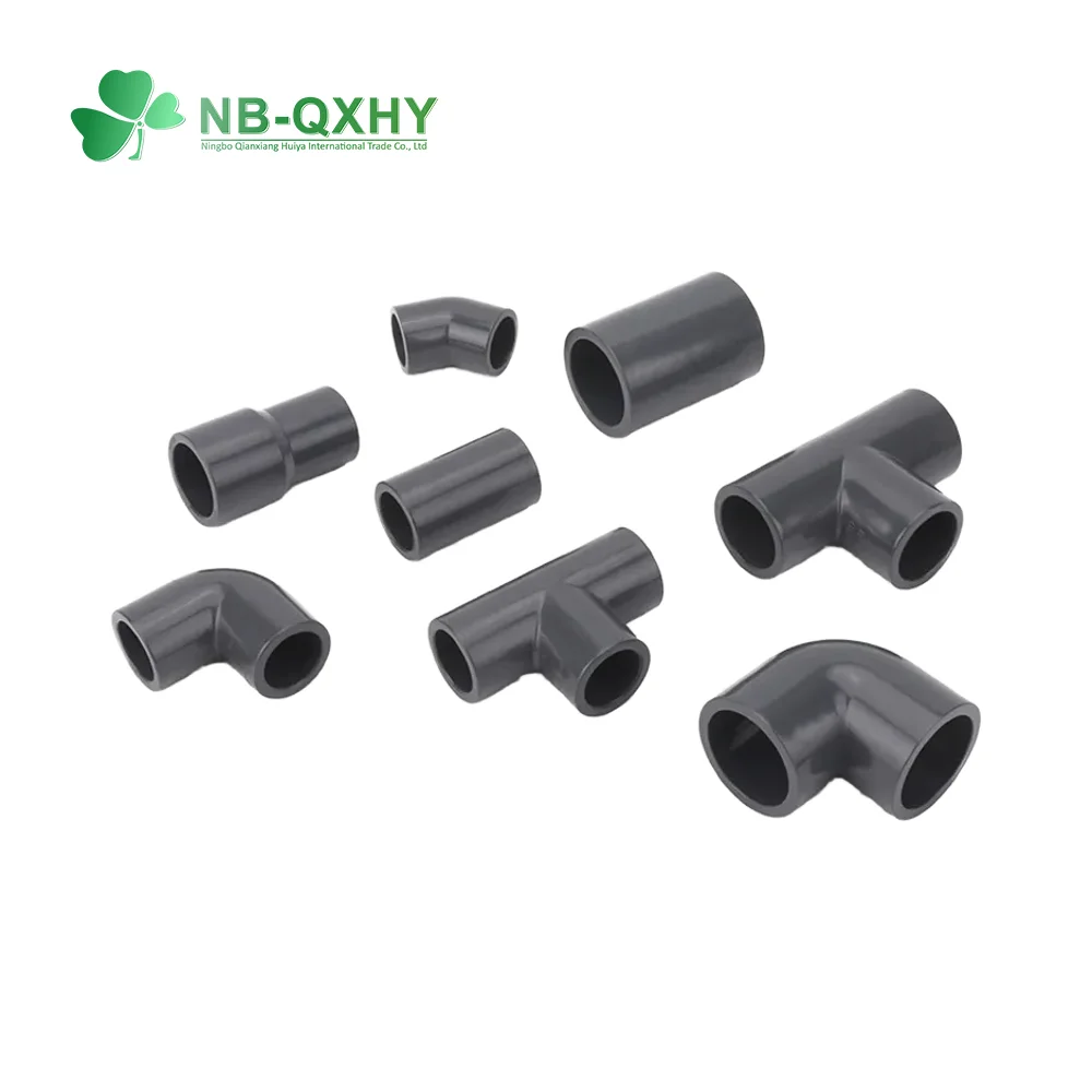 Wholesale ASTM Standard PVC UPVC Plastic SCH80 Pipe Fitting Equal Tee Socket UPVC Fitting