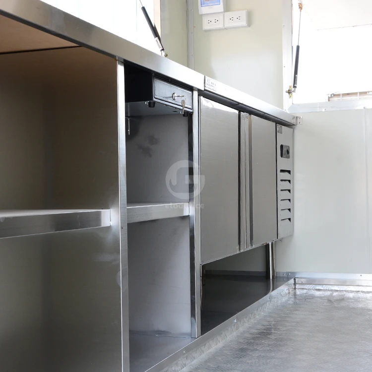 Wholesale Price Fast food trucks Mobile food trailer food vending van Catering trailer dessert cart