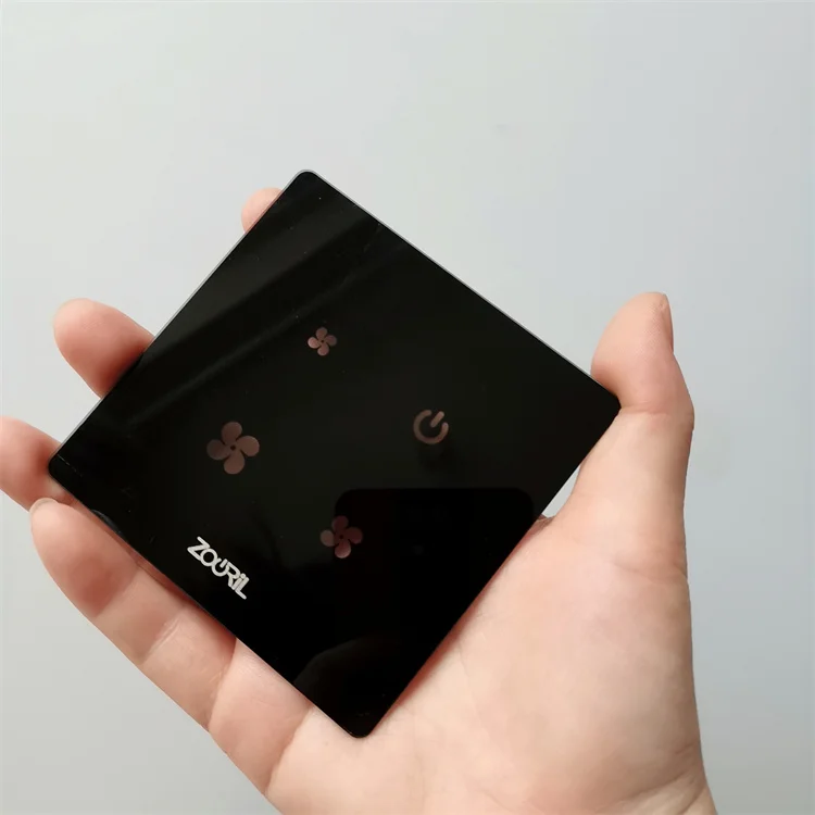 Customized Smart Glass Switch Panel White Silk Screen Wall Socket for Home Smart Home Application US/EU/UK Standards